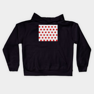 Red Diamond Fashion Print Pattern Kids Hoodie